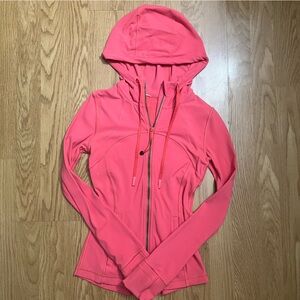 Lululemon hoodie define jacket size 0 in hot pink